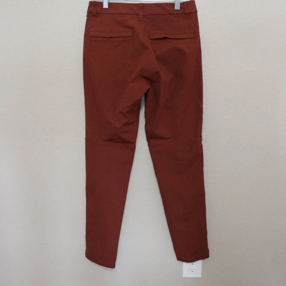 Lululemon Men's Commission Pant Slim Chino Size 28 Waist LM5AF2S Rust Color - Picture 2 of 11